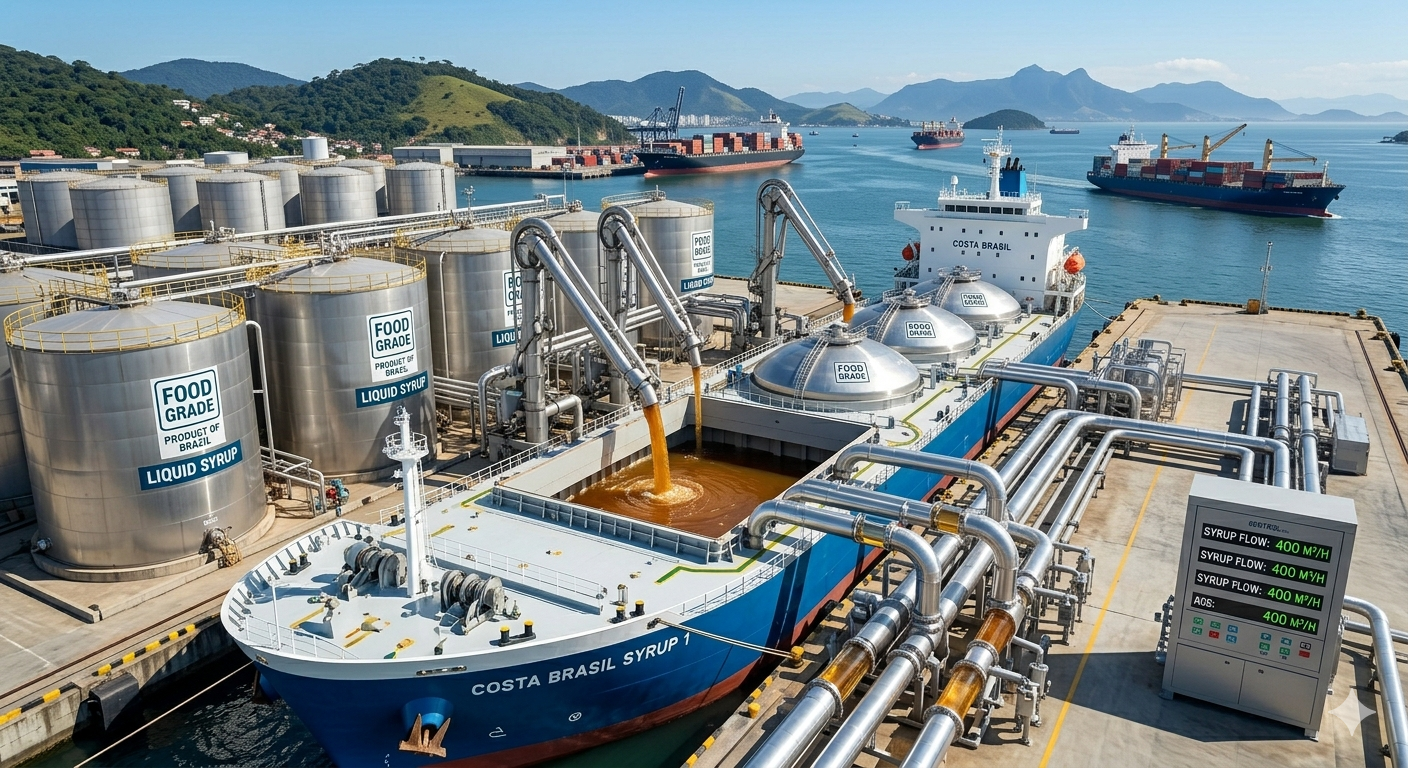 Brazilian liquid sugar syrup bulk export food-grade liquid sucrose